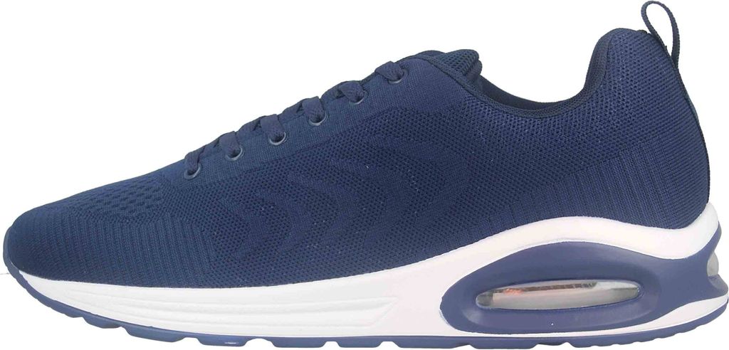 Fitters Footwear Flynn Sneaker in Übergrößen Blau 4100 Navy Txt große Herrenschuhe