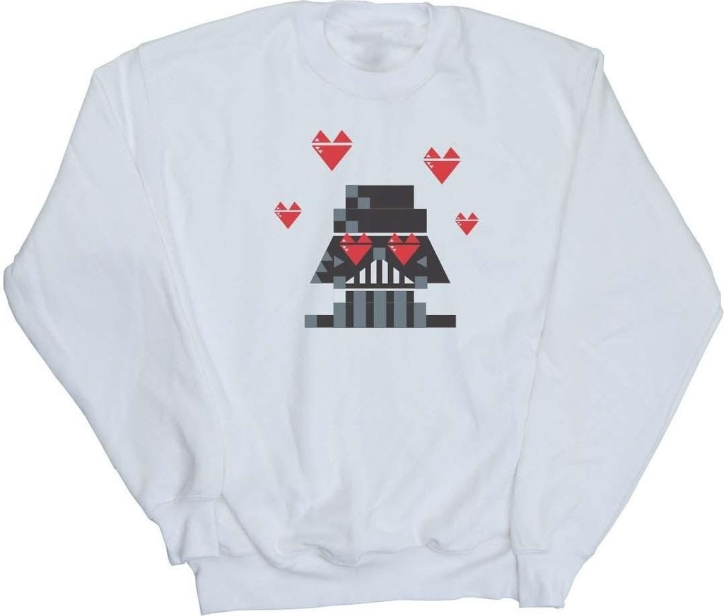 Star Wars - "Valentines In Love" Sweatshirt für Herren BI45330 (L) (Weiß)