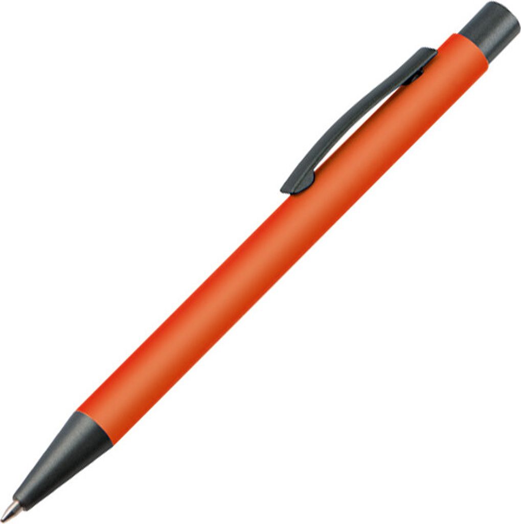 10 Kugelschreiber / mit Clip aus Metall / Farbe: orange