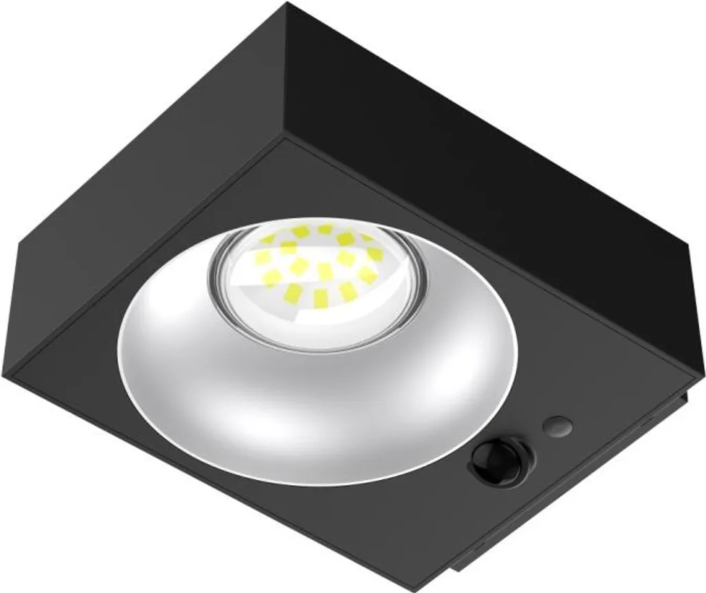 Éclairage solaire extérieur pour entrée et jardin avec détecteur LED