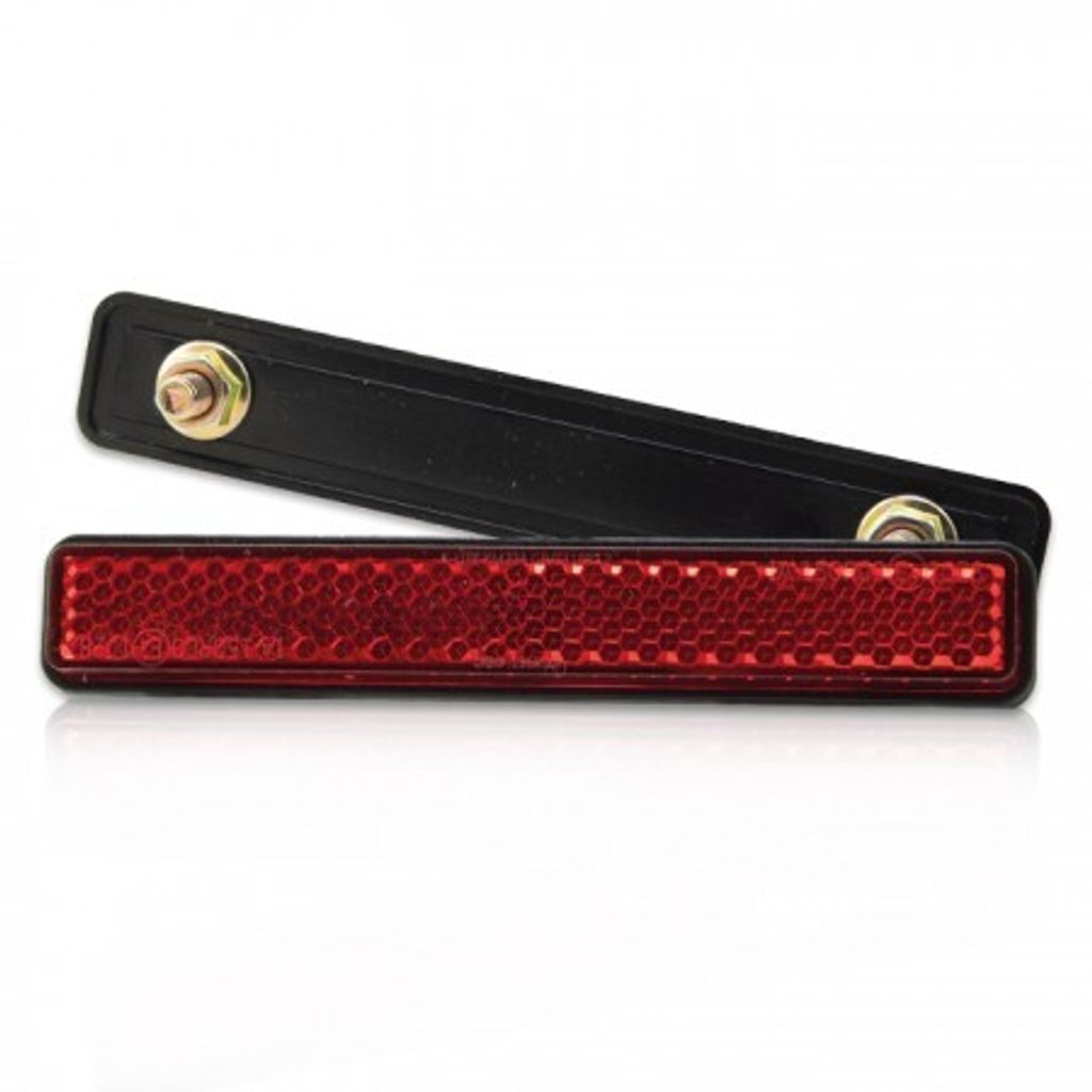 Reflektor Smart rechteckig rot mit Rand