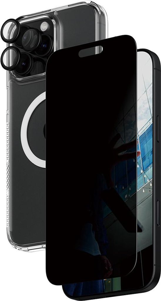 PanzerGlass ® 3-in-1 Privacy Protection Bundle iPhone 16 Zdjęcie produktu 