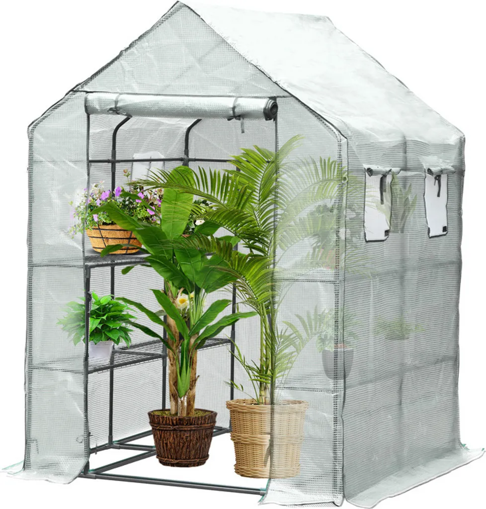 Mini Serra Bianca TolleTour 143x143 cm | Il Tuo Orto in Giardino