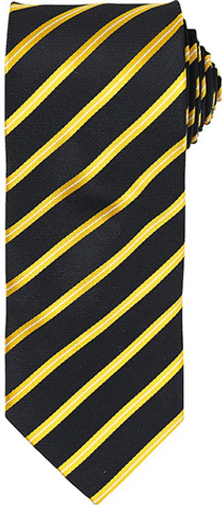 Cravatta Sociale PR784 Premier - Nero/Oro per Società Sportive