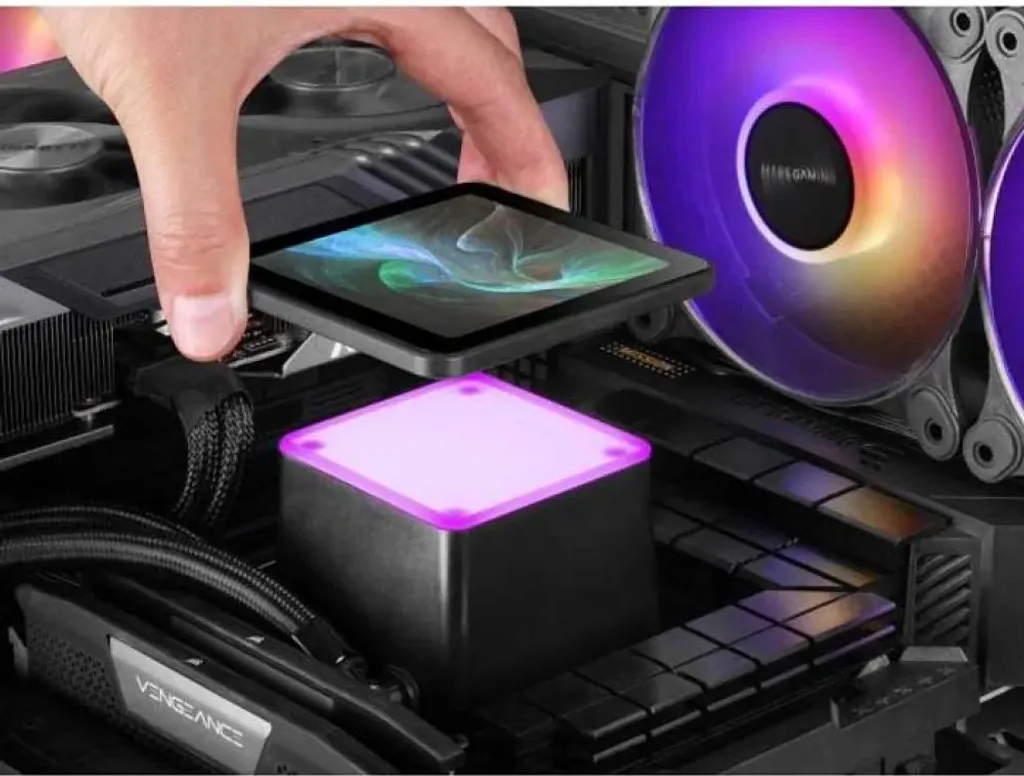 Refroidisseur liquide CPU Mars Gaming MLVISIONPRO240 avec écran LCD - 6