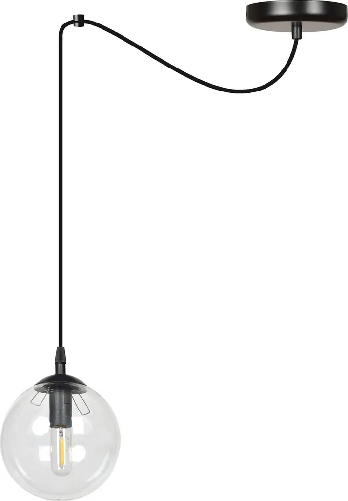 Suspension GIGI 1 Noir : Éclairage Élégant pour Petits Espaces Sombres