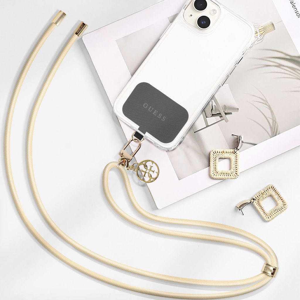 Guess Cbdy Cord Phone Strap - Beige Produktbild 5