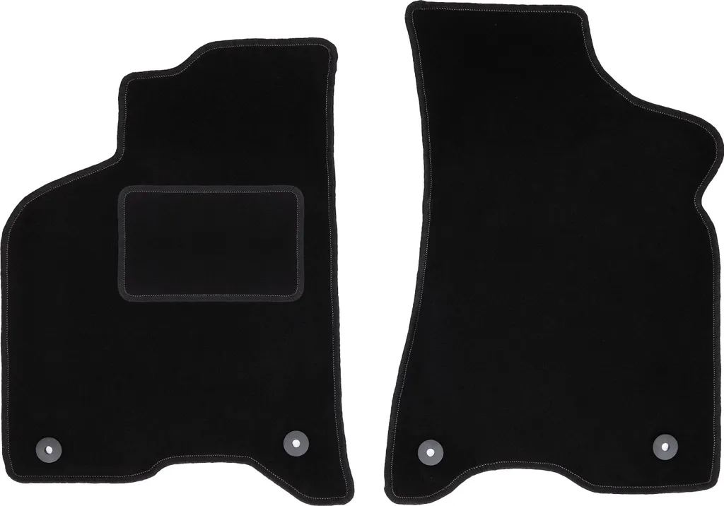 Set Tappetini Anteriori Velours Nero VW Lupo (97-05) con Clip
