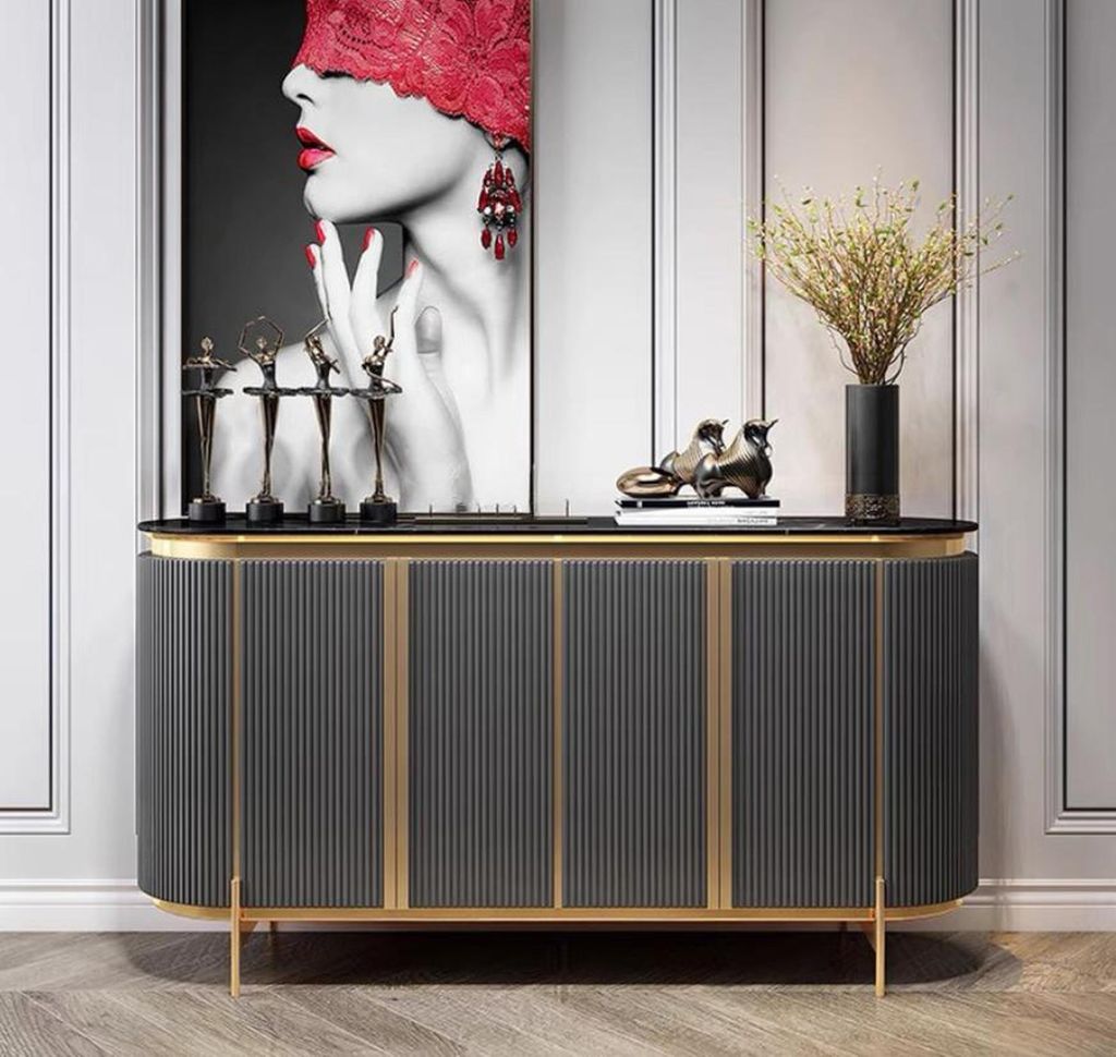 Modernes Sideboard Kommode Highboard Schrank Anrichte Hochglanz Designermöbel