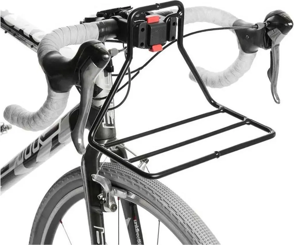 Porte-bagages Avant Voyage Vélo FAHRER Tour Rack Noir pour Sacoches