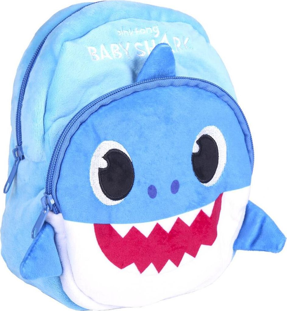 Baby Shark Plüschrucksack, Blau