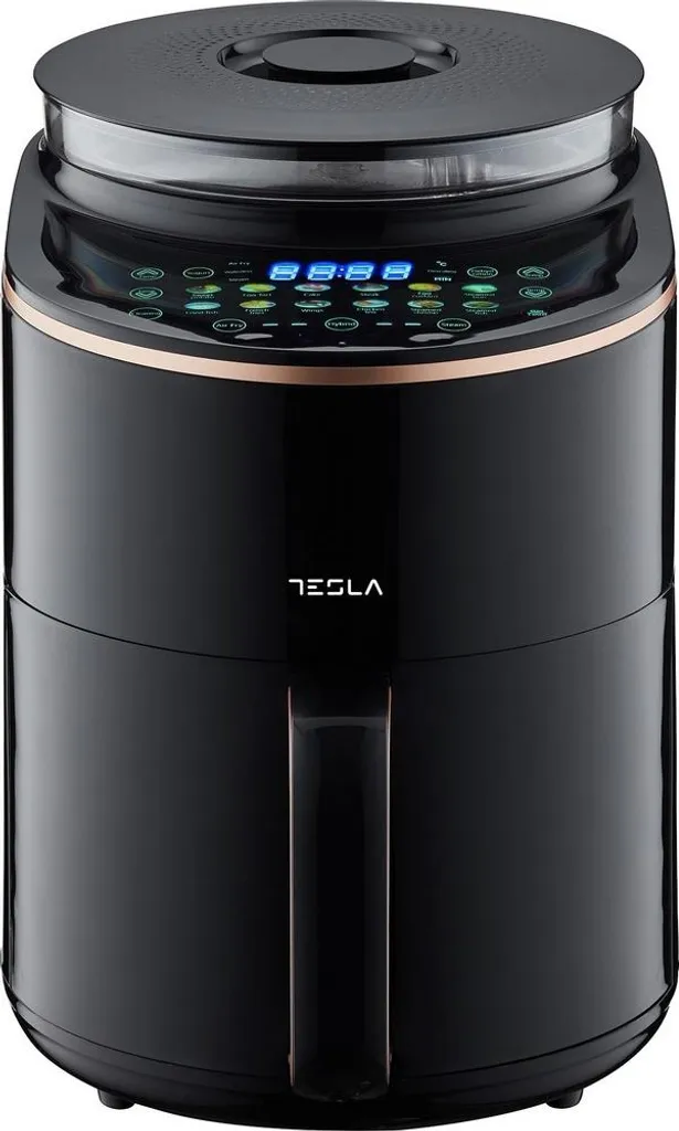Friteuse sans huile Tesla AF450BCS Noir - Air Fryer 4,5L 1500W Puissant