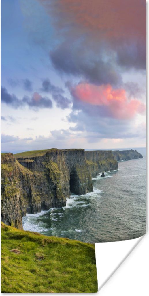 MuchoWow Poster Panoramafoto von den Cliffs of Moher in Irland 75x150 cm - Dekoration für die Wände