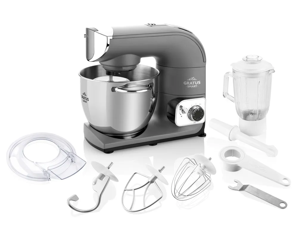 Robot pâtissier multifonction ETA Gratus Smart 1200W et bol en acier