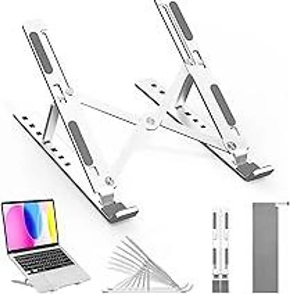 Stand Laptop 17 Pollici Alluminio: Supporto Ventilato MacBook HP Dell