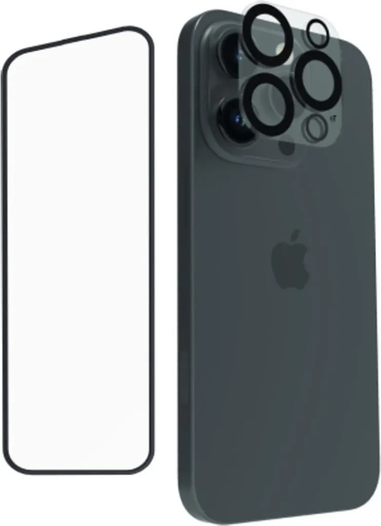 Tiger Verre Trempé Recyclé et Protection Caméra pour iPhone 16 Pro Set