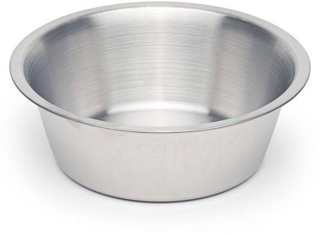 Hochwertige Hunde-Futter-Schüssel, Edelstahl, spülmaschinenfest, 0,9 l, 17,5 cm