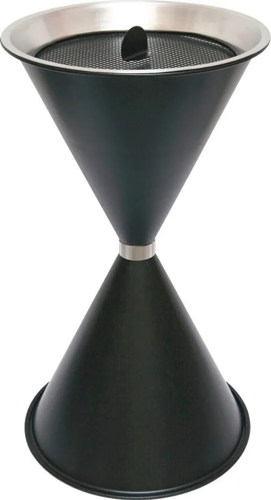 Cendrier sur pied extérieur pour balcon et jardin - Modèle SZ Metall noir