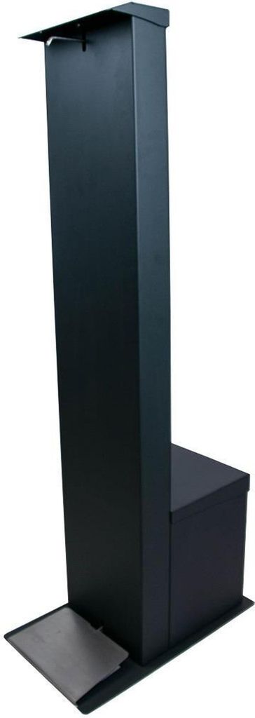 Euraneg Desinfektionssäule SD115 mit Fußbedienung aus Stahl - silber