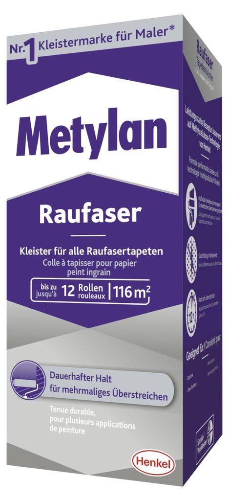 Metylan Raufaser, starker Tapetenkleister mit Produktbild 