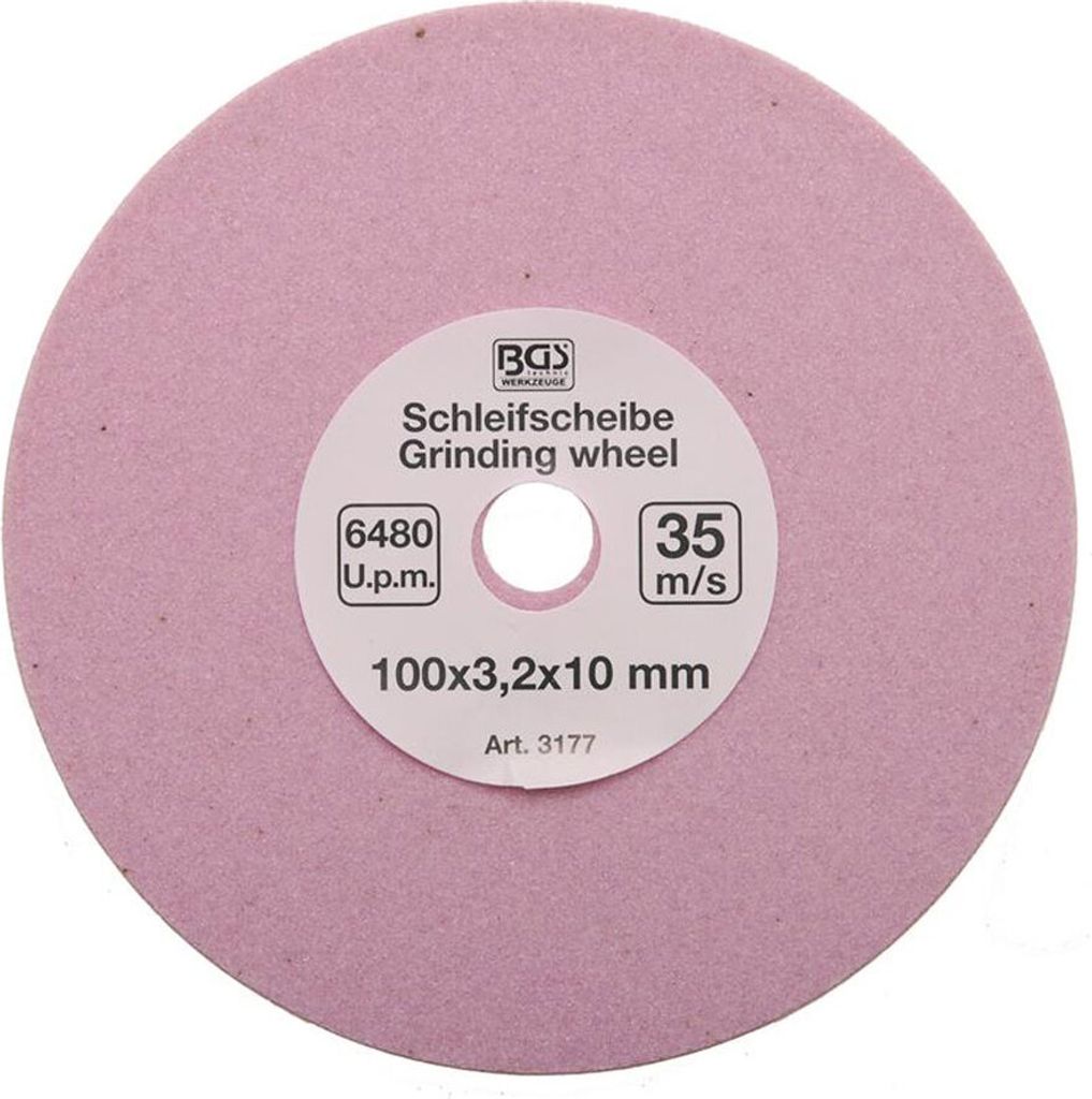 BGS 3177 Disque abrasif 100x3,2x10 mm (6,3 (1/4), 0,325" et Image du produit 