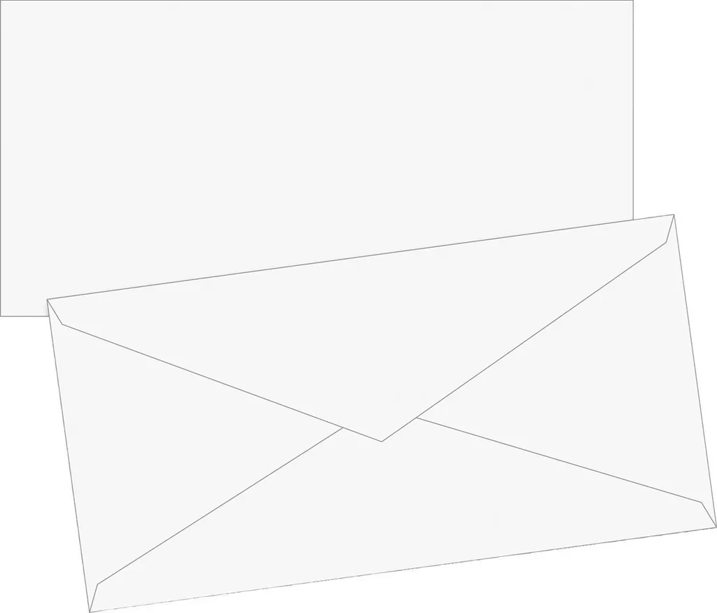 BRUNNEN 105125100 Lot de 5 Enveloppes DL Blanches avec Fenêtre à Gauche