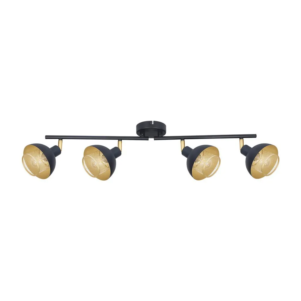 Lampada a spot SAVIO SPL-27357-4-BK-GD Italux