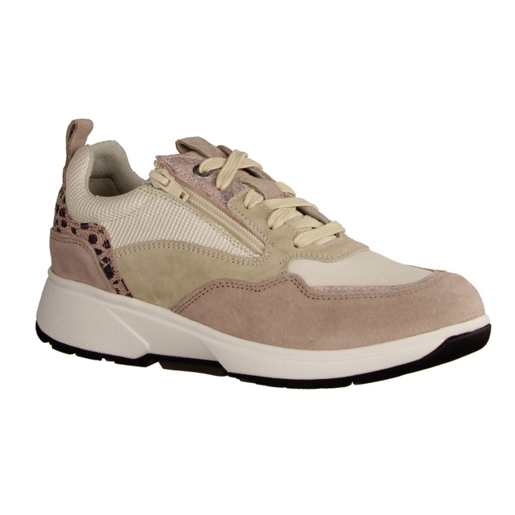 Xsensible Grenoble Damenschnürer, Sneaker, Leder, Nude (Beige),NEU, Bequemschuh - Damenschuhe Bequeme Schnürschuhe, Beige, leder/textil