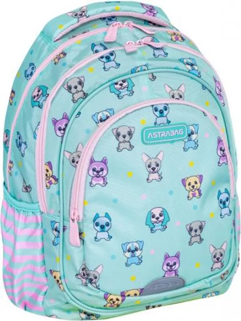 Cartable scolaire Puppies World avec 3 compartiments Astra AB330
