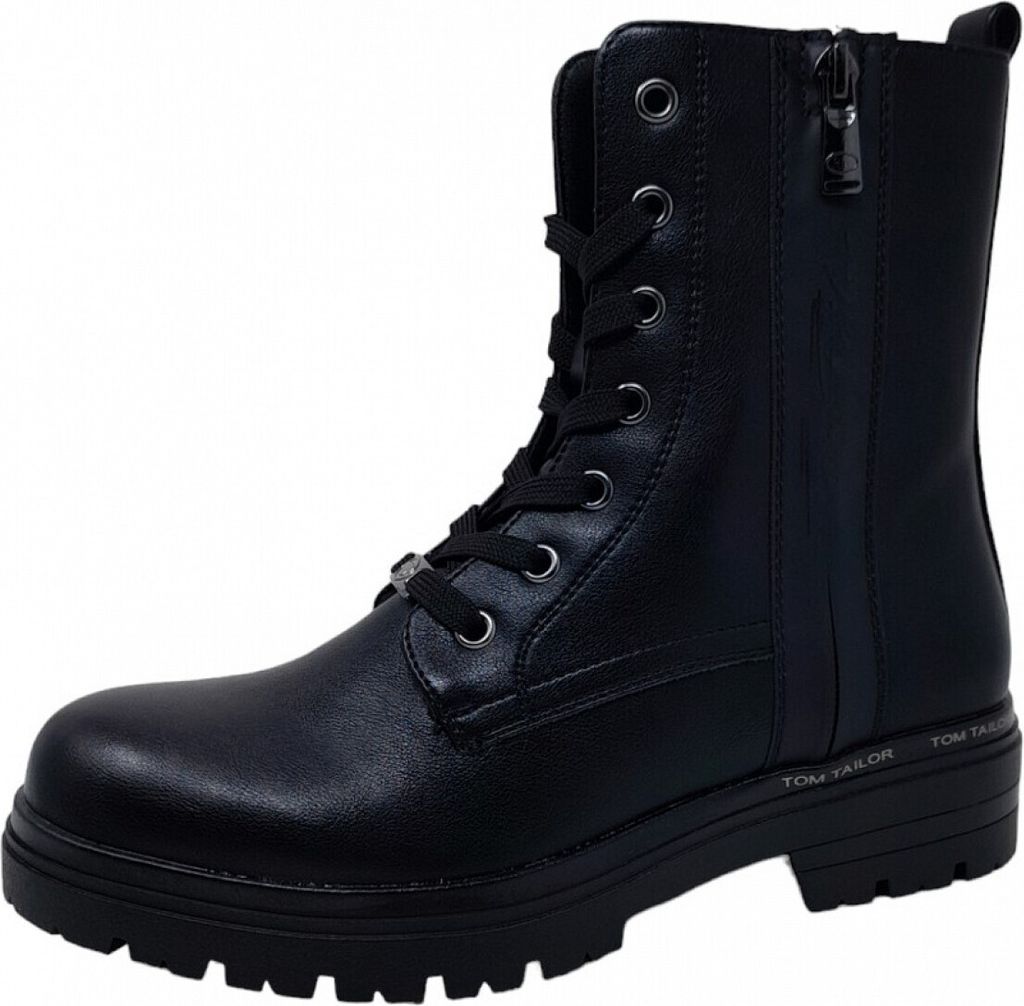 Tailor Damen Tom Tailor Stiefeletten Schwarz Lack Stiefeletten