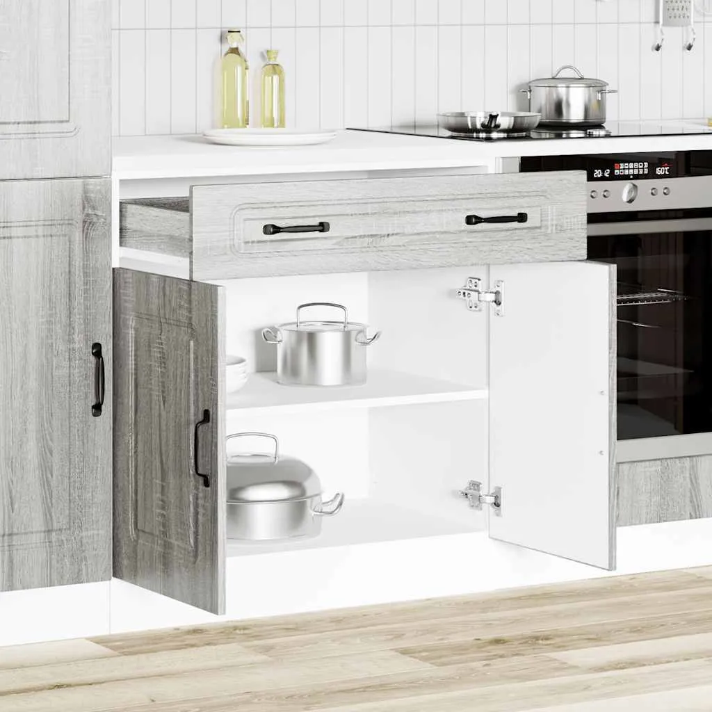 Base per cucina Kalmar Grey Sonoma in legno - 3