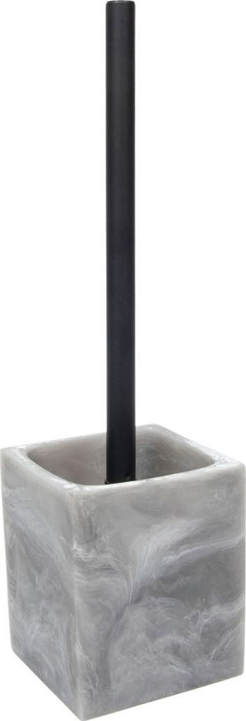WC-Garnitur - H 36 cm - Grau - Schwarz - Kunststoff