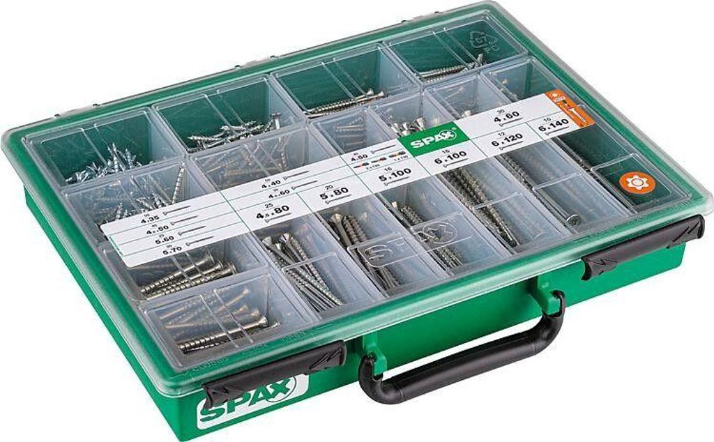 SPAX® 4000001991169 SPAX® Mehrzweckschrauben-Sortiment Immagine del prodotto 