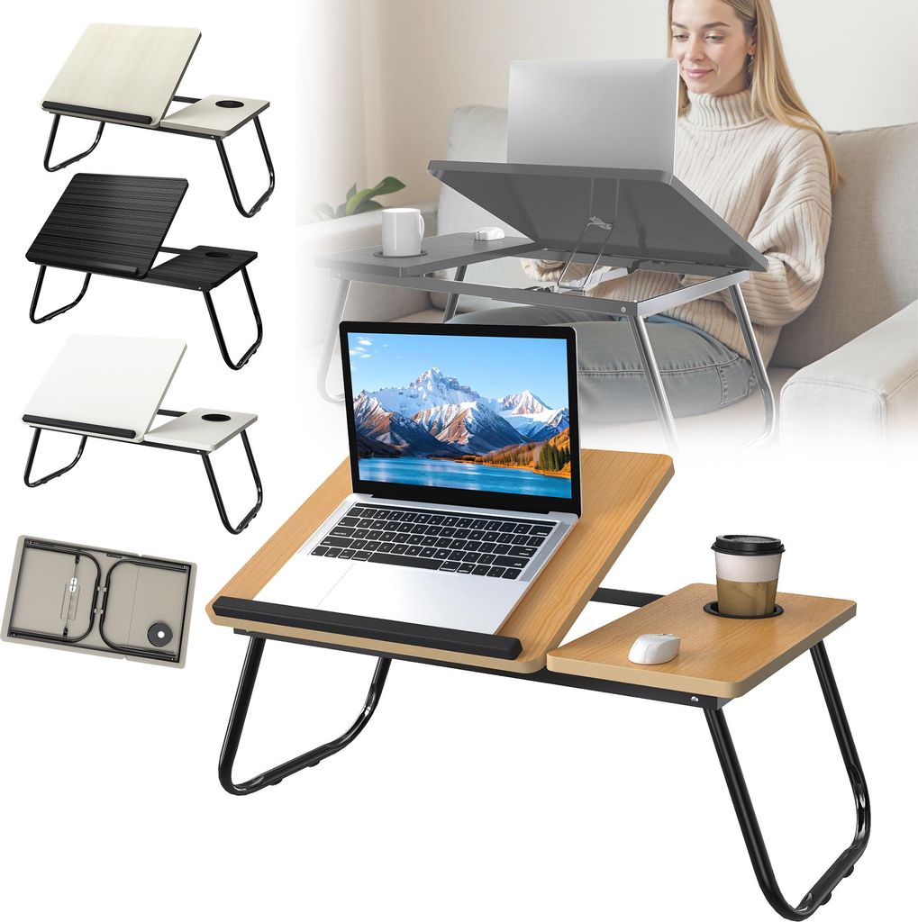 XINZI Faltbarer Laptoptisch mit 5-stufiger Neigung & Produktbild 