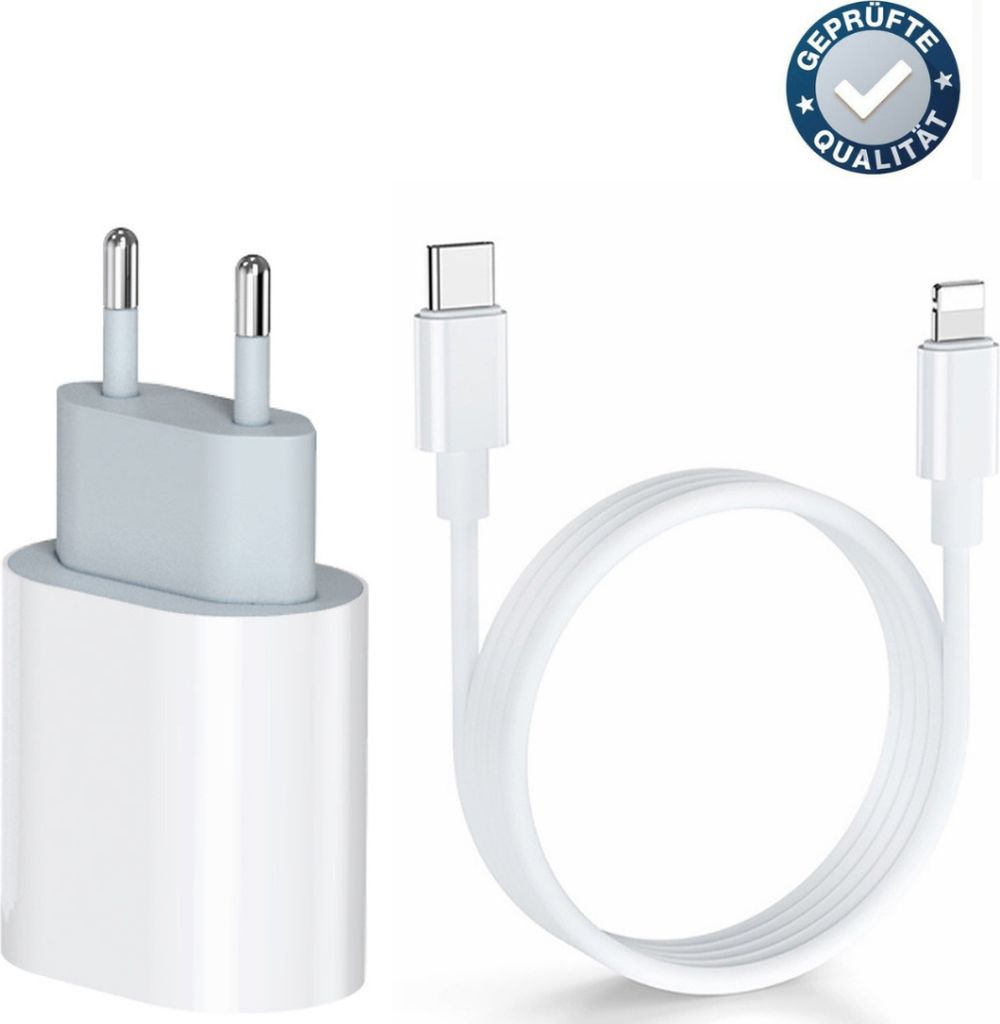 20W USB C Ladegerät + iPhone USB C Kabel 2m Produktbild 