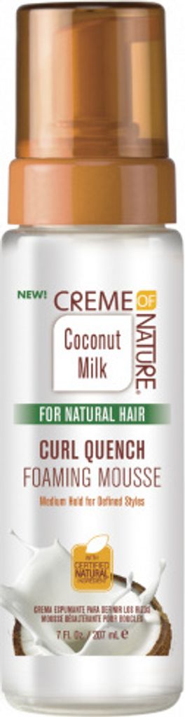 Creme of Nature Coconut Milk Curl Quench Foaming Mousse 7oz.