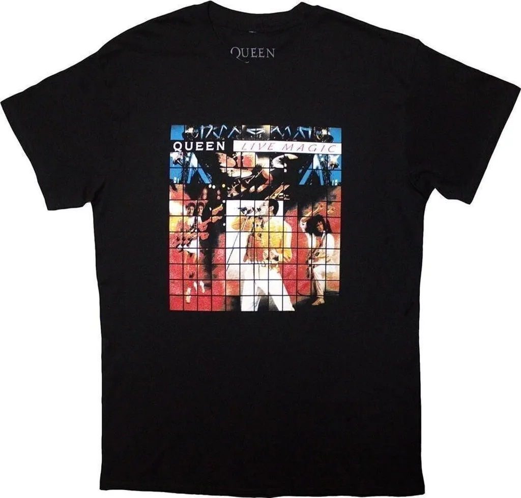 T-shirt Queen Live Magic Black Taille L - Merch Officiel Concert Rock