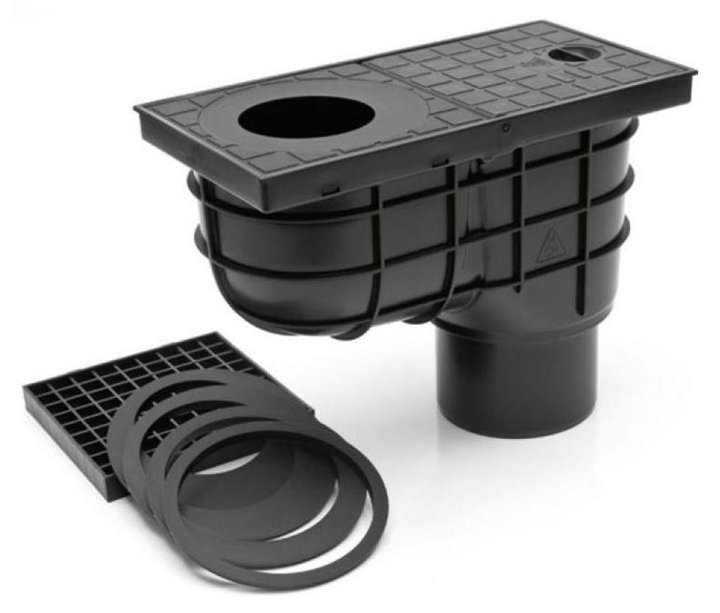 Regensinkkasten Regenrohrablauf senkrechter Sinkkasten Produktbild 