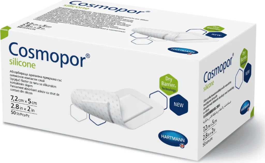 Recensione Cosmopor Silicone 7,2x5 cm Hartmann - 50 Medicazioni Sterili