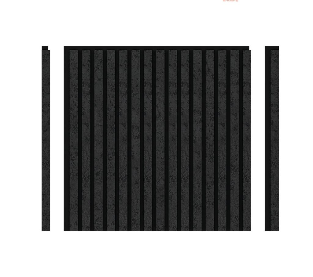 DECOHAUS - Akustikpaneel Matt-Schwarz 3 Seitig - 4 Stück à 600 x 600 x 21.5 mm