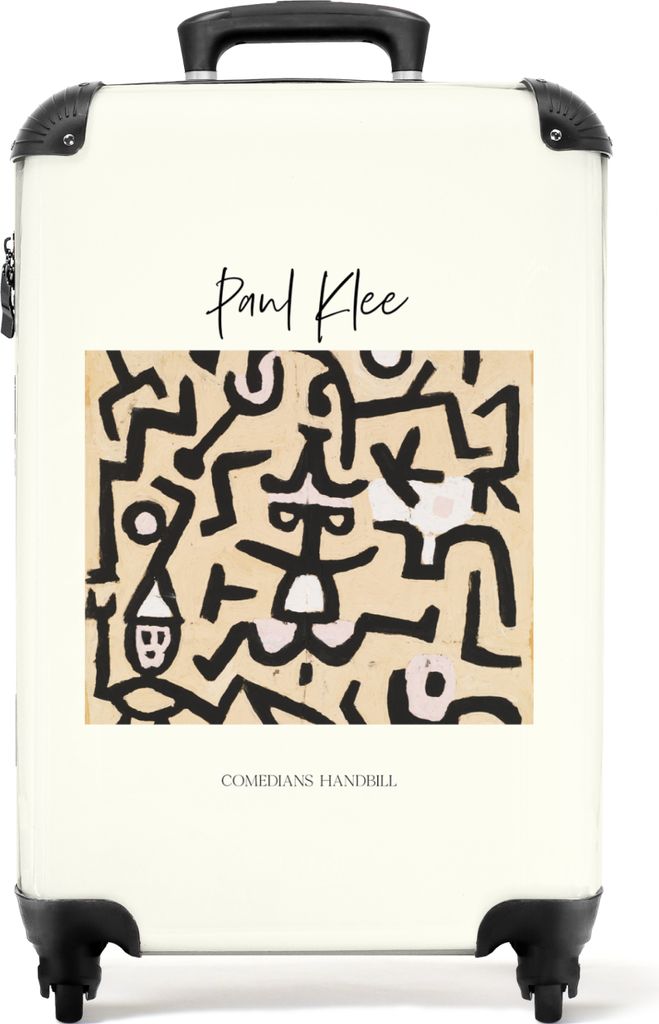 NoBoringSuitcases.com Koffer Handgepäck Trolley Rollkoffer Kleine Reisekoffer mit 4 Rollen - Kunst - Paul Klee - Linienkunst - Alte Meister - Ca...