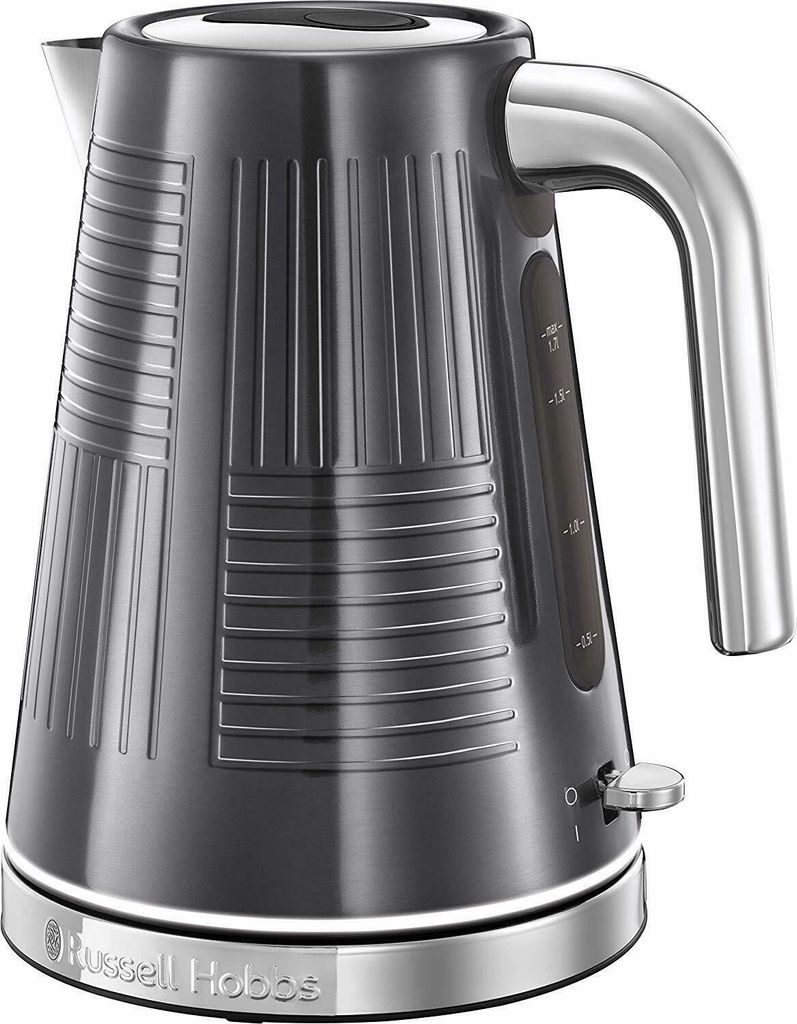 RUSSELL HOBBS Wasserkocher Geo Steel 25240-70 Edelstahl Design 1,7 L 2400 W