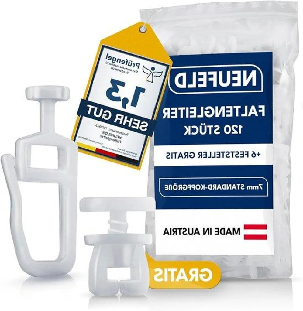 Coulisseaux pour rails intérieurs : rénovez vos stores plissés (120 pcs)