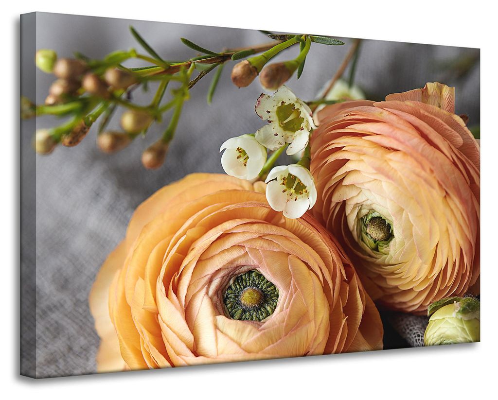Leinwanddruck Botanik Blumen 90x60 cm