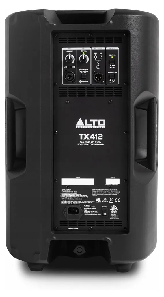 Enceinte Active Alto TX 412 Solution Audio Idéale pour DJ et Soirées - 12