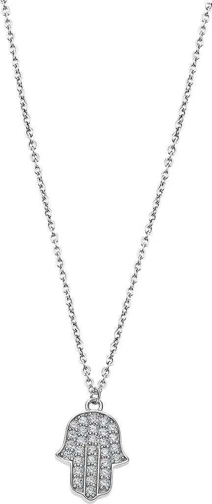 Collier Lotus Silver Mystic Argent 925 Rhodié avec Mailles Forçat