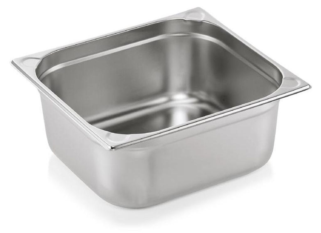 4x GN Behälter 2/3 GN Core, 150 mm, mit U-Ecken, Chromnickelstahl