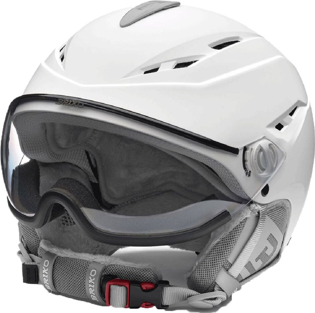 Briko Chione Photo Helm Mit Visier Weiß L Weiß L