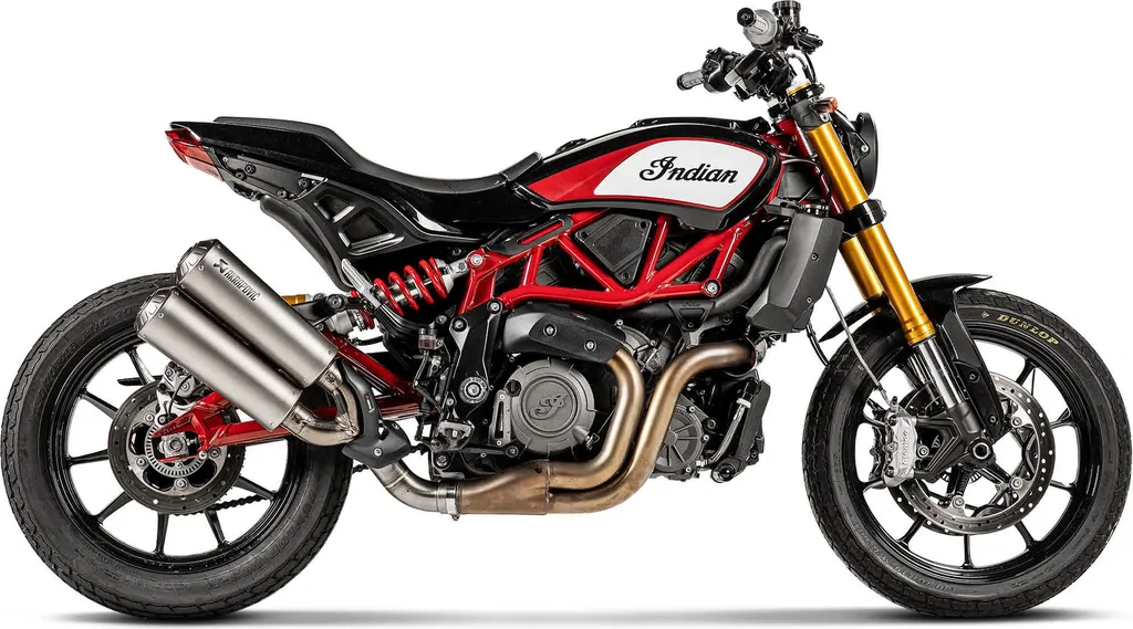 Akrapovic Hitzeschutz Indian FTR en carbone véritable haute résistance