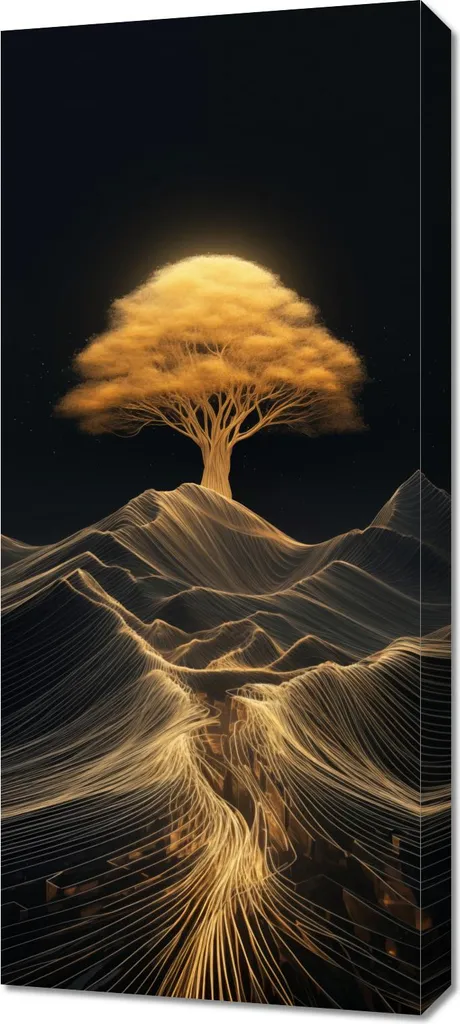 Image Arbre de l'énergie 40 x 90 cm pour Décoration Salon et Bureau
